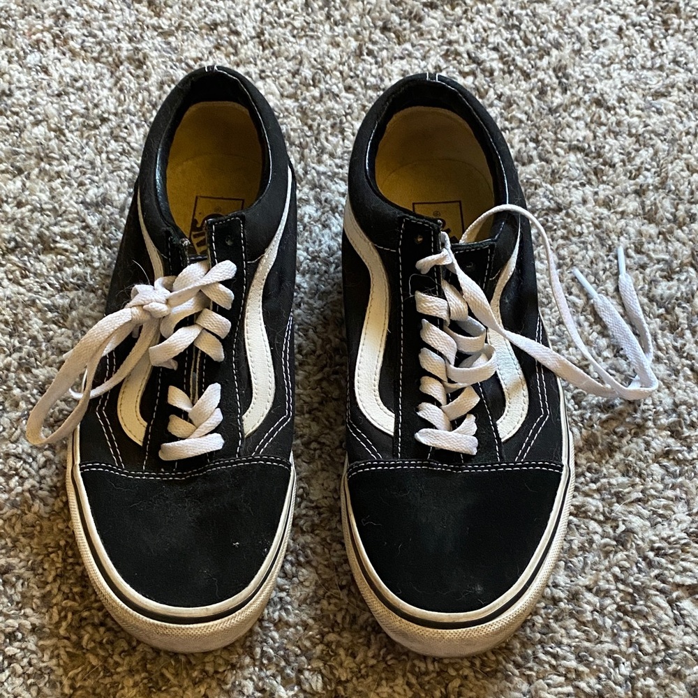 Vans Black and White Old Skool Shoes